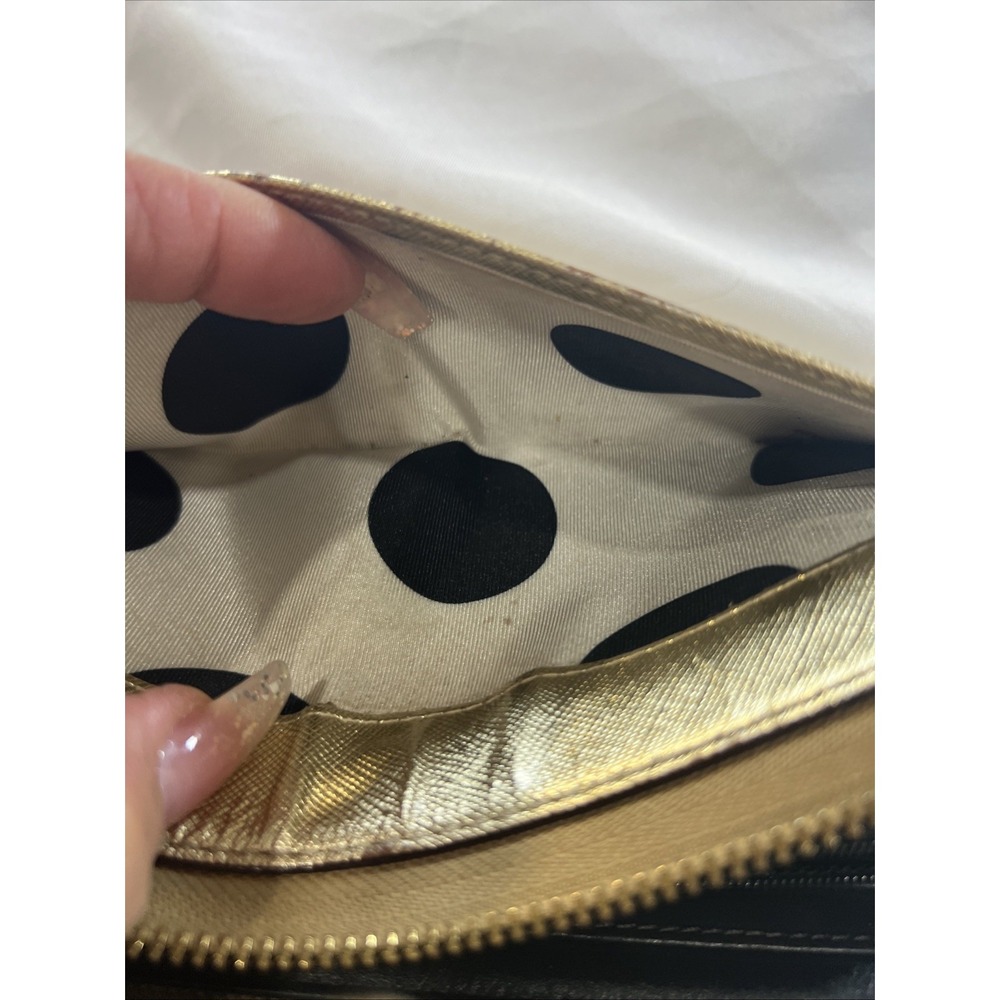 Kate Spade New York l Cedar‎ Street Zip Around Lacey Continental Gold Wallet - Picture 6 of 6
